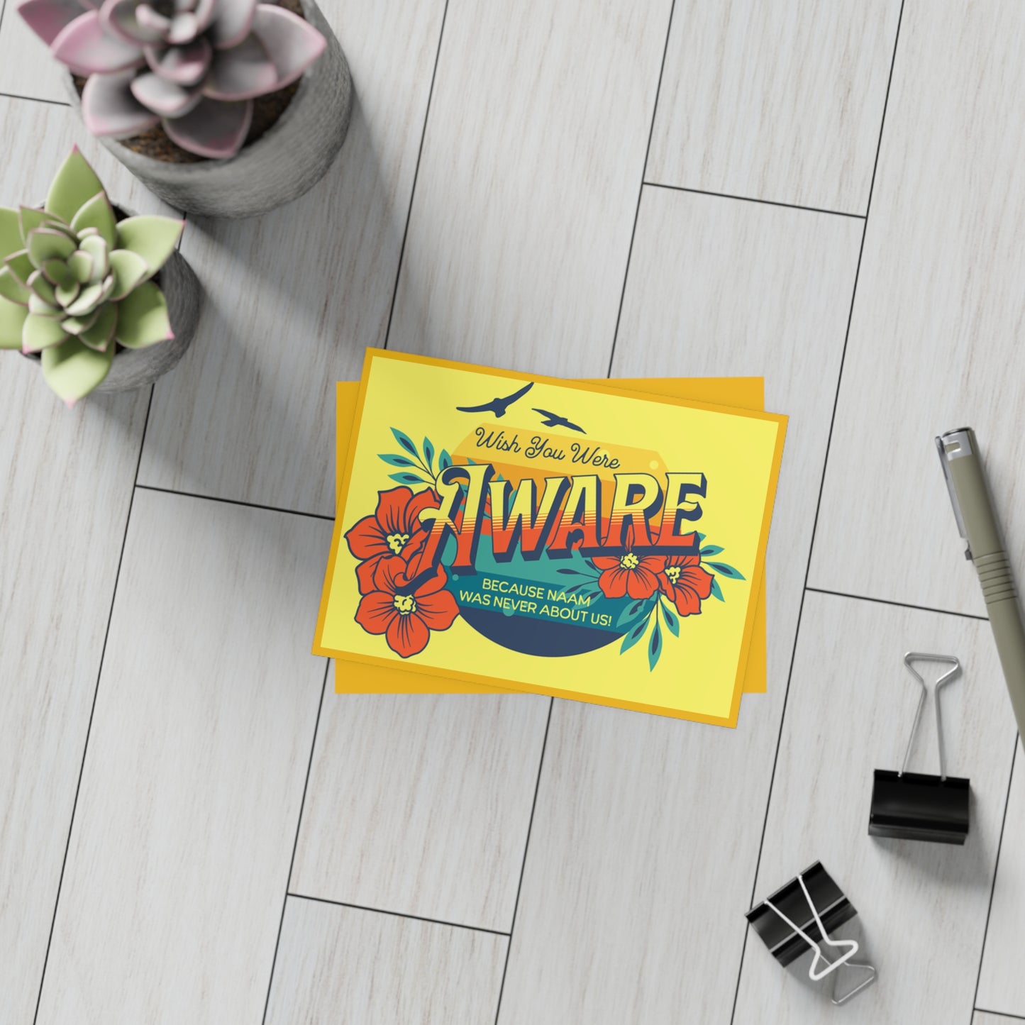 Wish You Were Aware – Because NAAM Was Never About Us! Postcard (10-Pack)