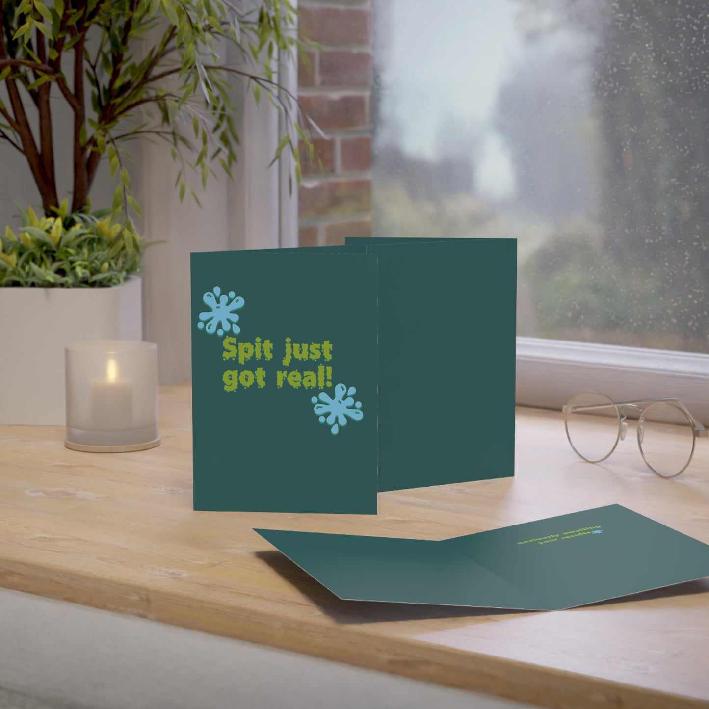 Spit Just Got Real | DNA Test Reveal Greeting Card | Blank Slate Bunch × Disenfranchised Souvenirs