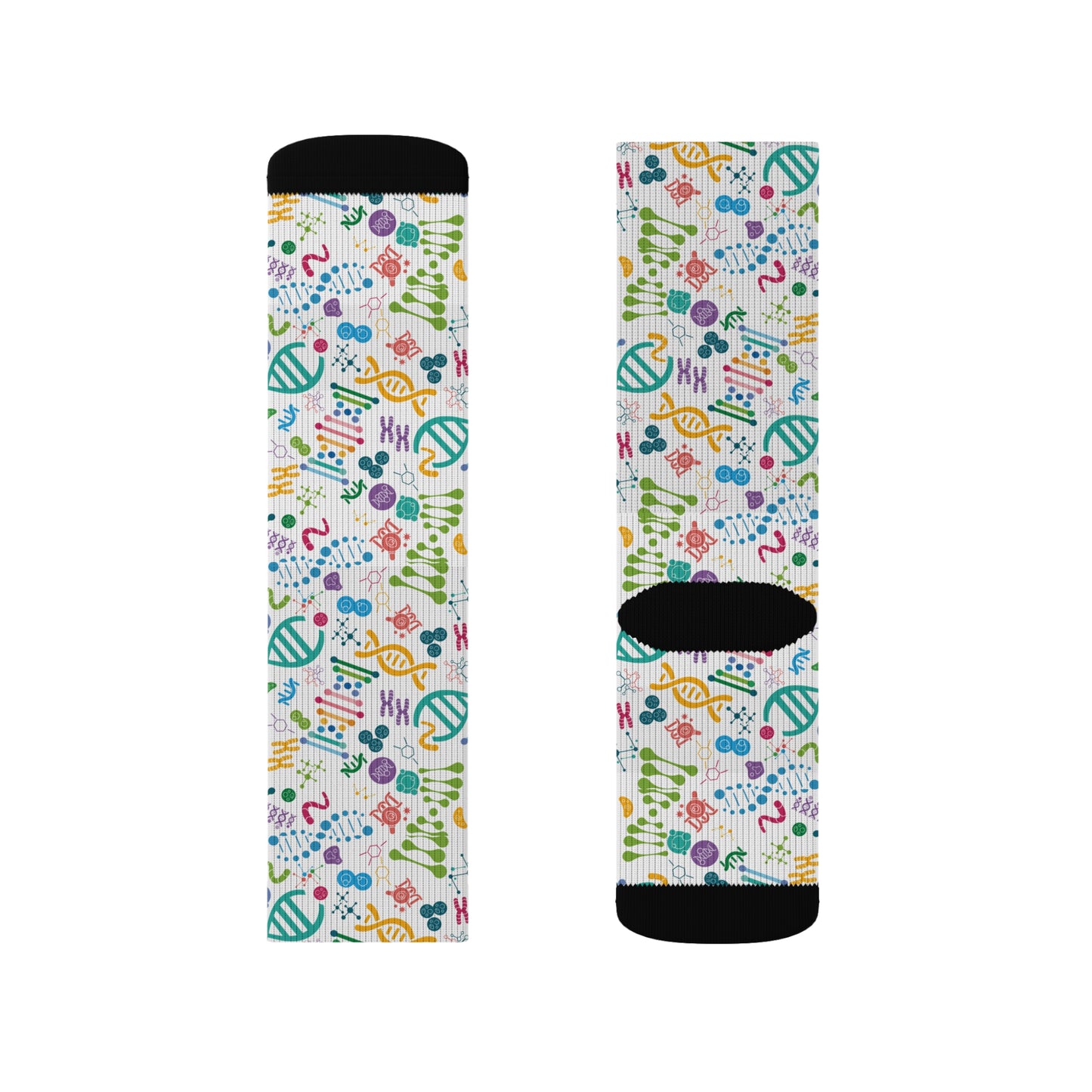 DNA Pattern Crew Socks – Fun Genetic Design, Conference Wear, Adoptee & Donor Conceived Community Gift