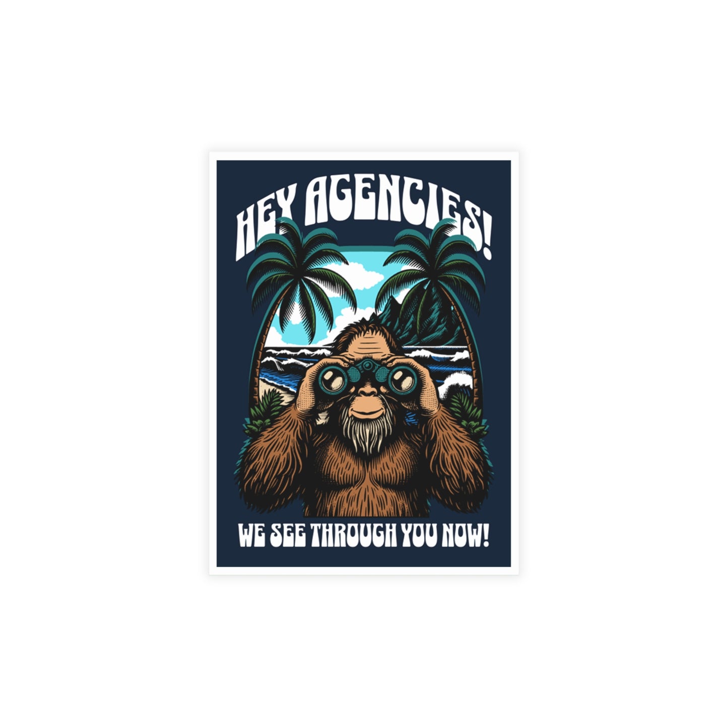 Hey Agencies – We See Through You Now! Postcard | Limited NAAM 2025 Edition (10 Pack)