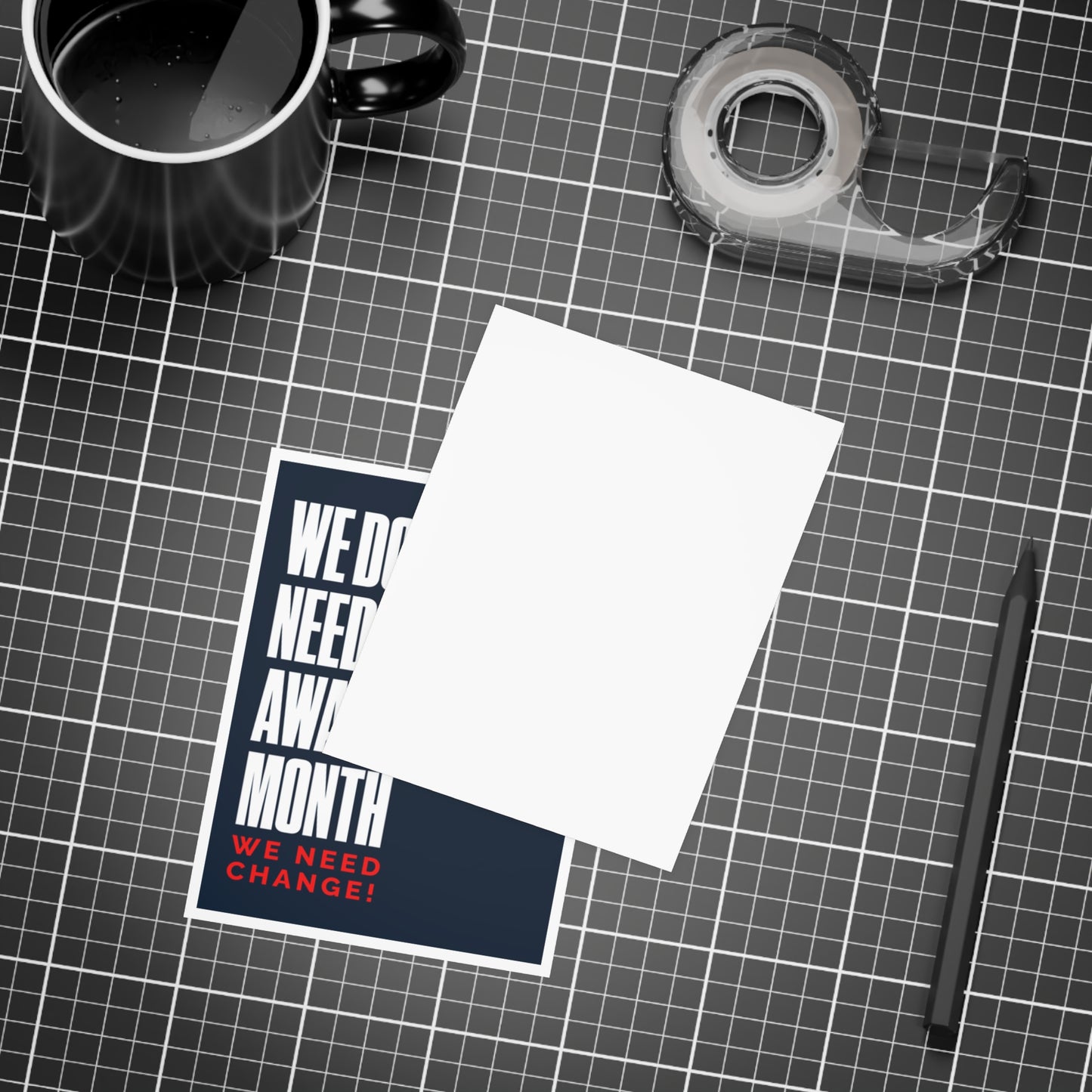 We Don’t Need Another Awareness Month – We Need Change! Adoptee Advocacy Postcard (10-Pack)