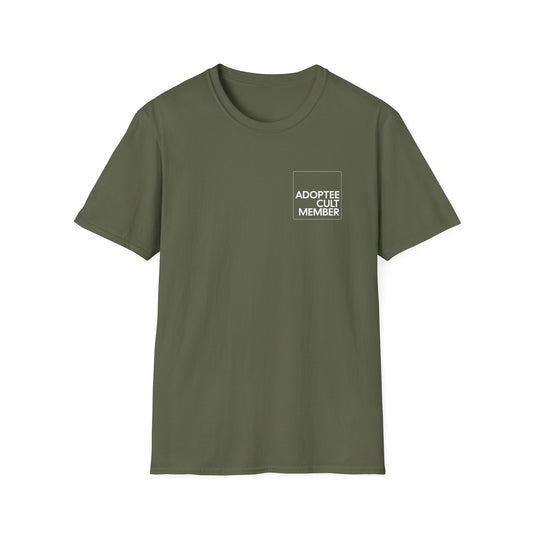 Adoptee Cult Member Unisex T-Shirt – Angry Adoptee Humor, Adoption Reform, Community Solidarity