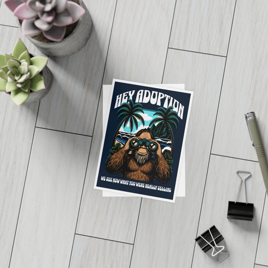 Hey Adoption – We See Now What You Were Really Selling Postcard | Limited NAAM 2025 Edition (10 Pack)