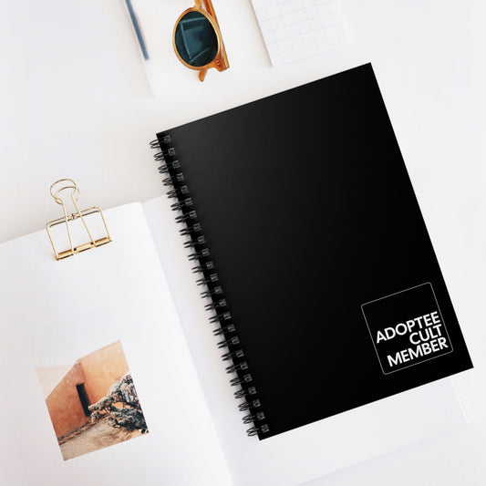 Adoptee Cult Member Spiral Notebook | Snarky Adoptee Journal | Disenfranchised Souvenirs