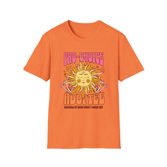 Pro-Choice Adoptee – Retro Sunshine Tee